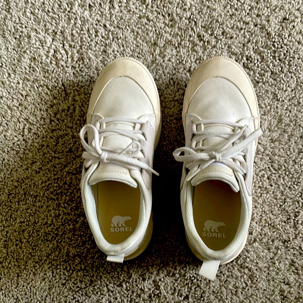 Sorel sneakers.